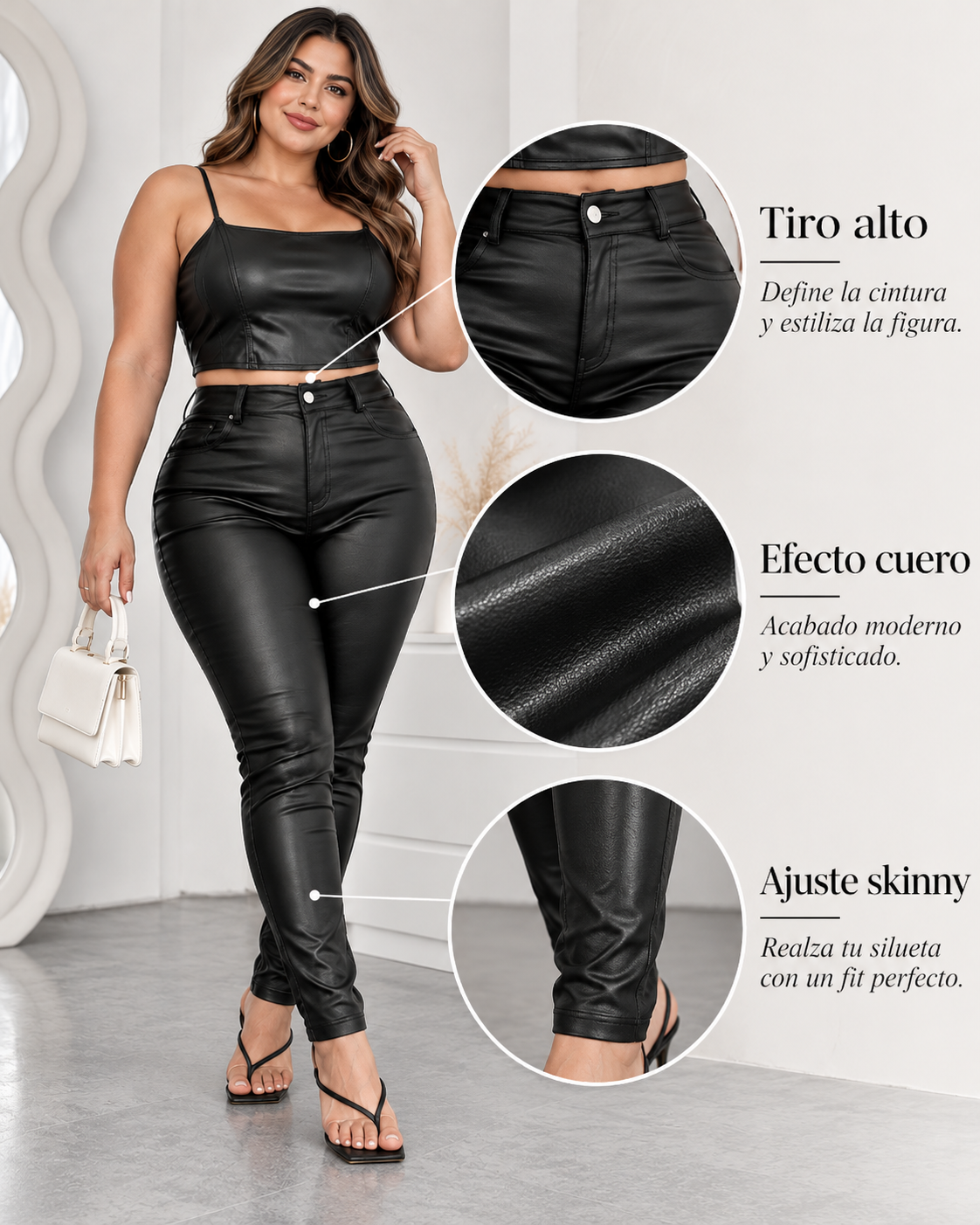 💫Pantalón VENUS Efecto Cuero™💥