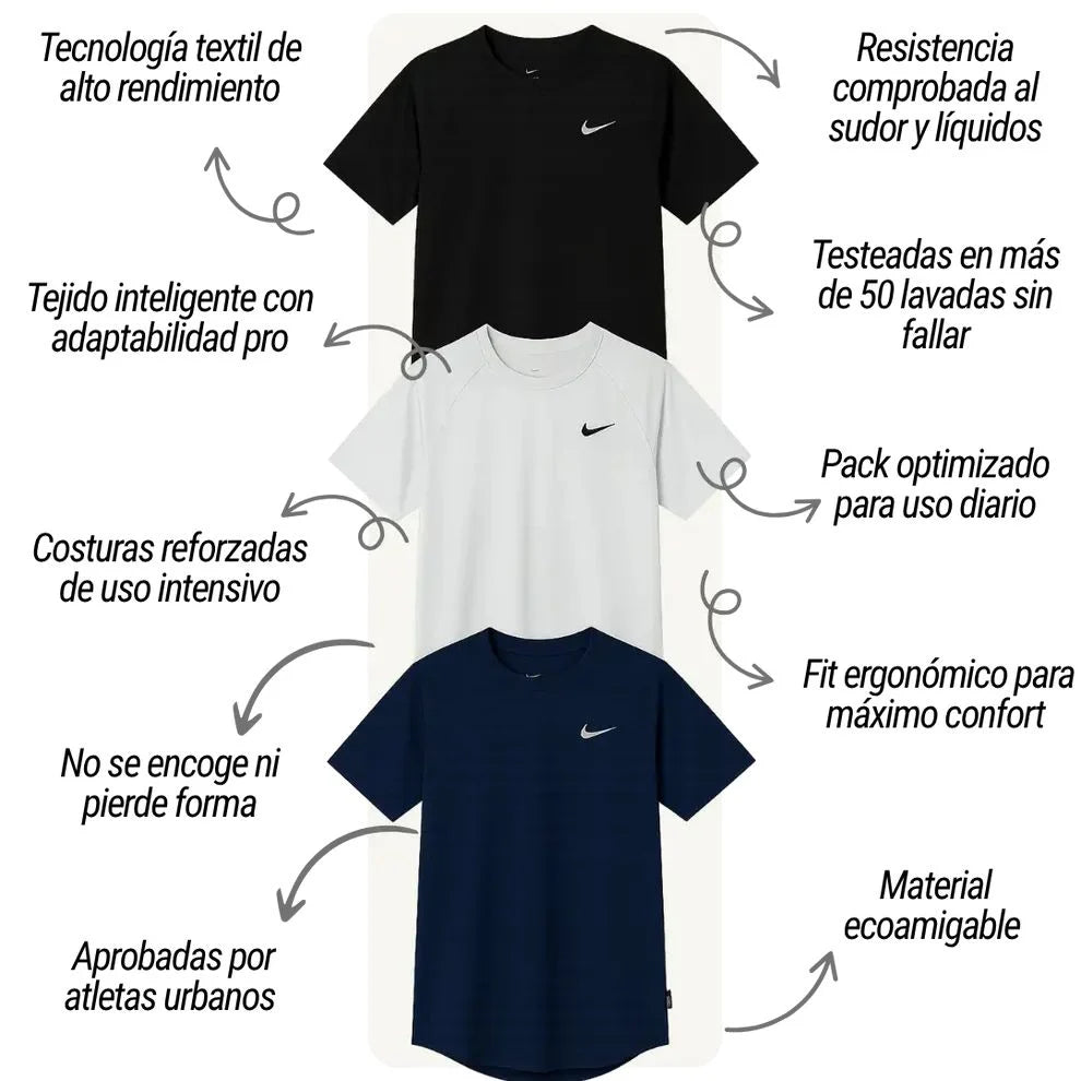 💥👕 PACK FIT PRO 3X™CAMISETAS 💪